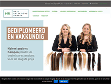 Tablet Screenshot of hairextensionskampen.nl